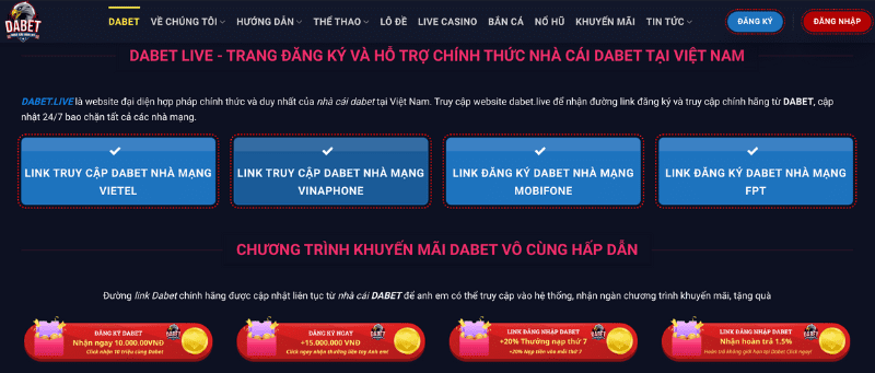 Các đường link dabet chính hãng được cam kết tới người chơi thông qua dsl-preisvergleich.eu.com